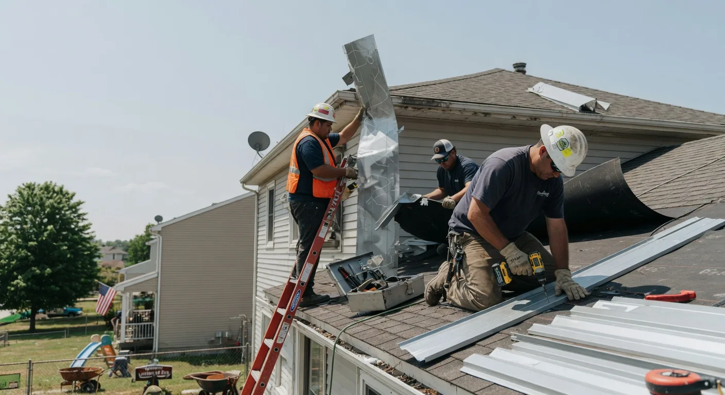 Storm Damage Metal Roof Repair in Glenwood, WV